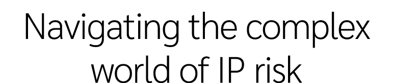 Navigating the complex world of IP risk