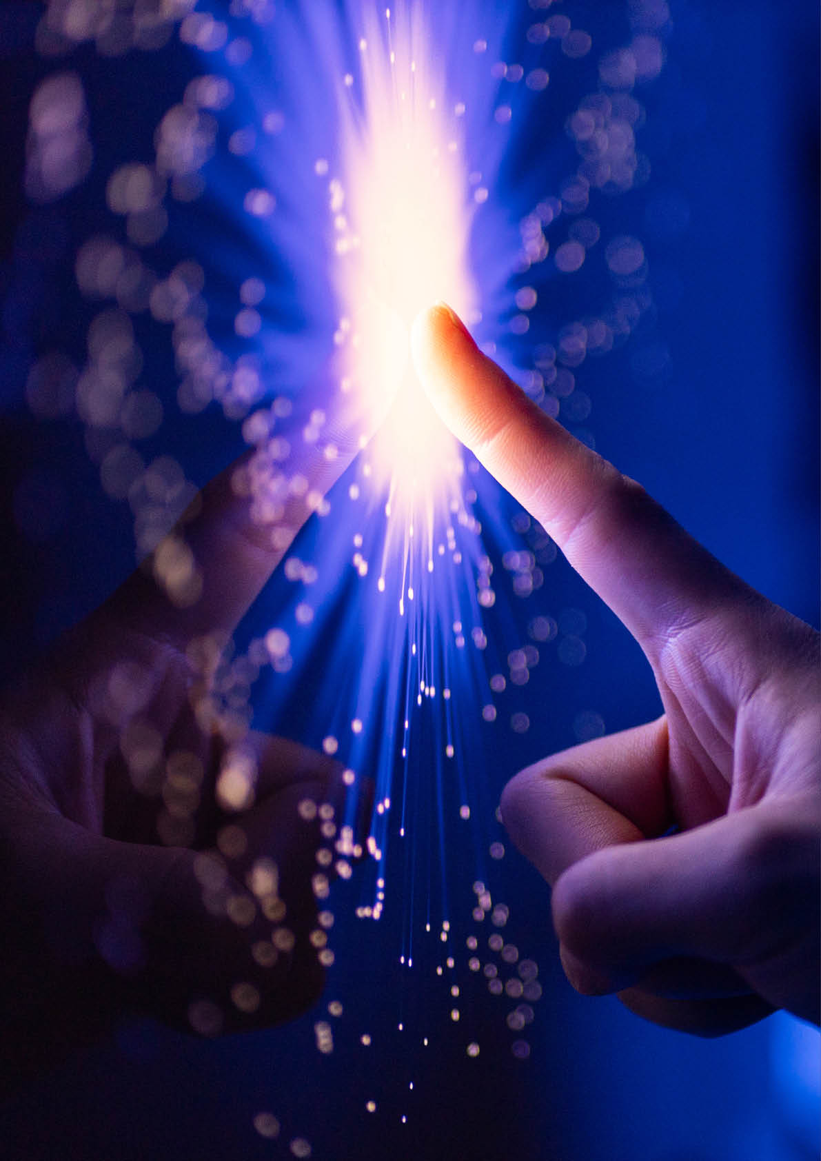 touching optical fiber